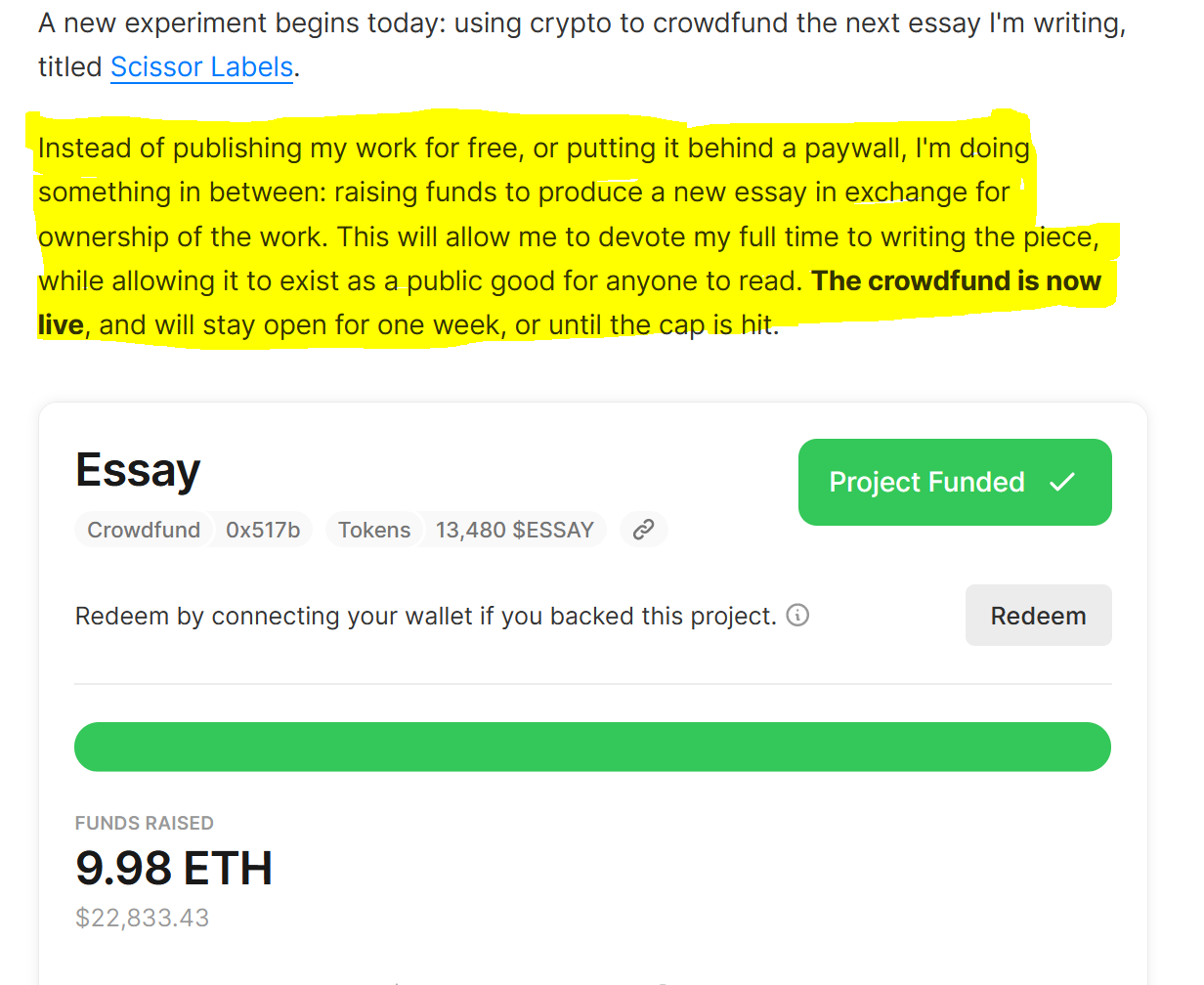 Mirror.xyz Review. An overview of Mirror, the… | by Casey Botticello |  Digital Marketing Lab | Medium
