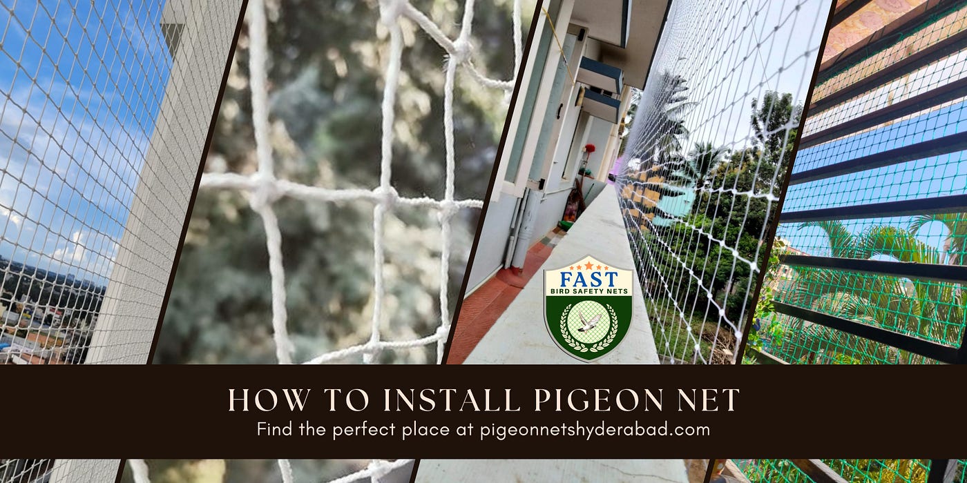 How to install Pigeon Net in Balcony?, by Fast Safety Nets Hyderabad