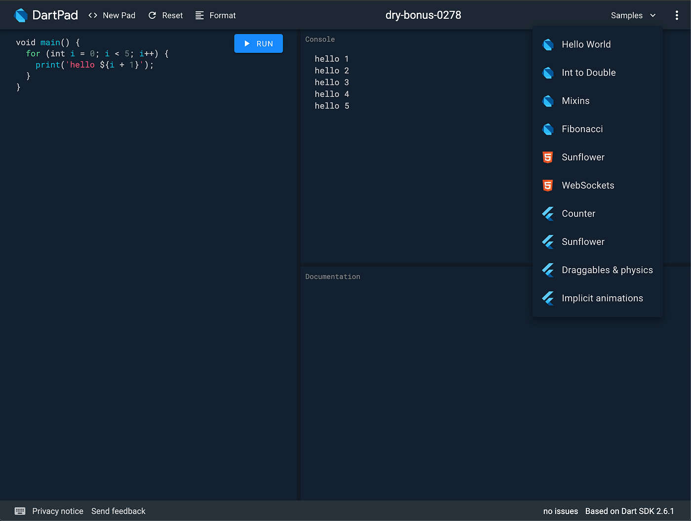 Dartpad Flutter Provide Dartpads With Different Channels Of Flutter