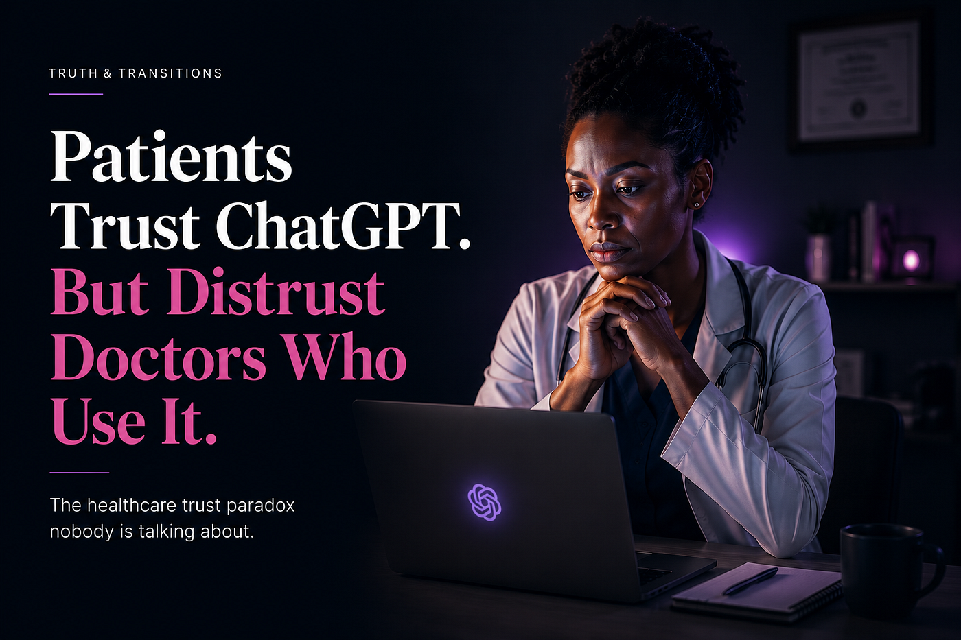 When Doctors Use ChatGPT, Patients See Incompetence. Here Is Why That Reaction Matters.