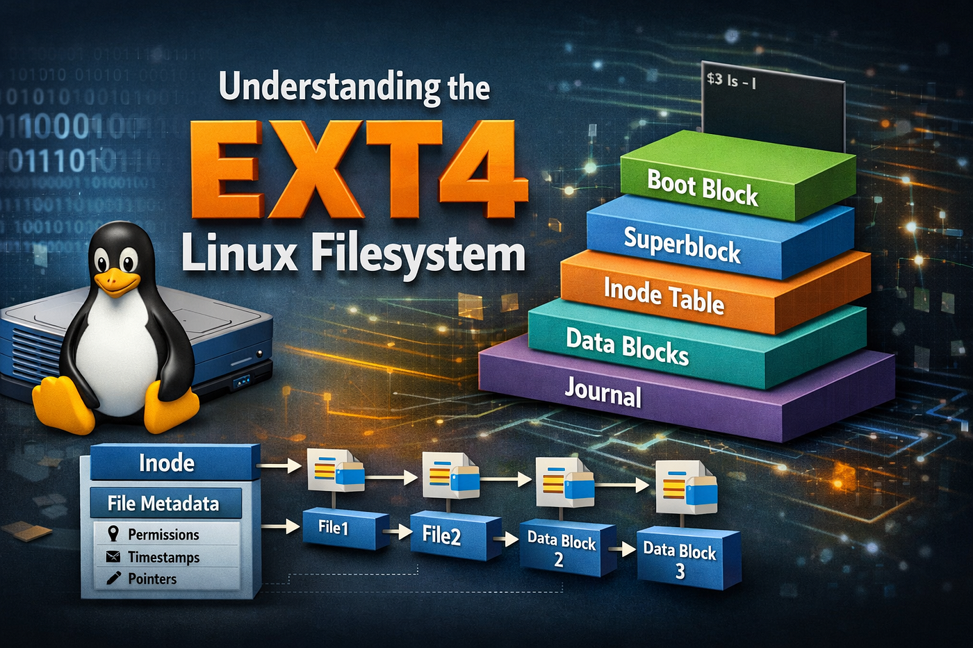 ext4 Demystified: From On-Disk Layout to Hands-On Inspection