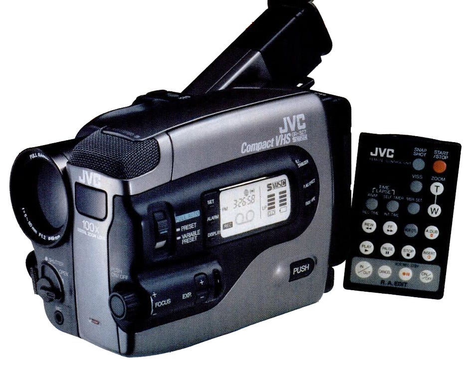 JVC GR-SZ7 — the best consumer VHS camcorder? | by Reflective Observer |  Medium