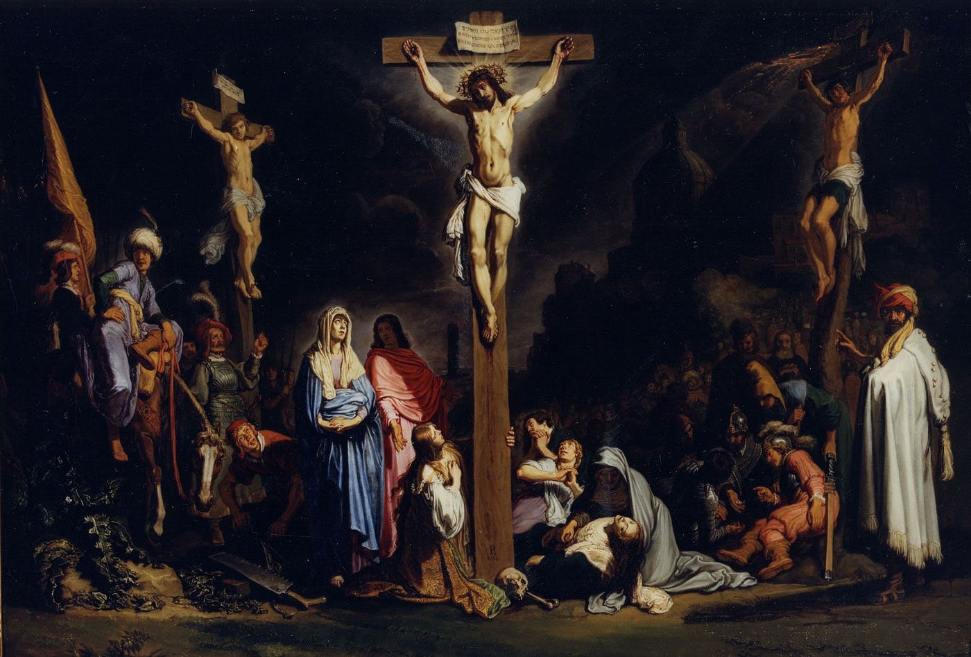 A HORA MAIS SOMBRIA. Jesus morreu como um homem, crucificado… | by