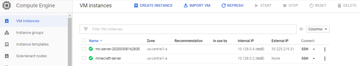 Hosting a Minecraft server on Google Compute Engine