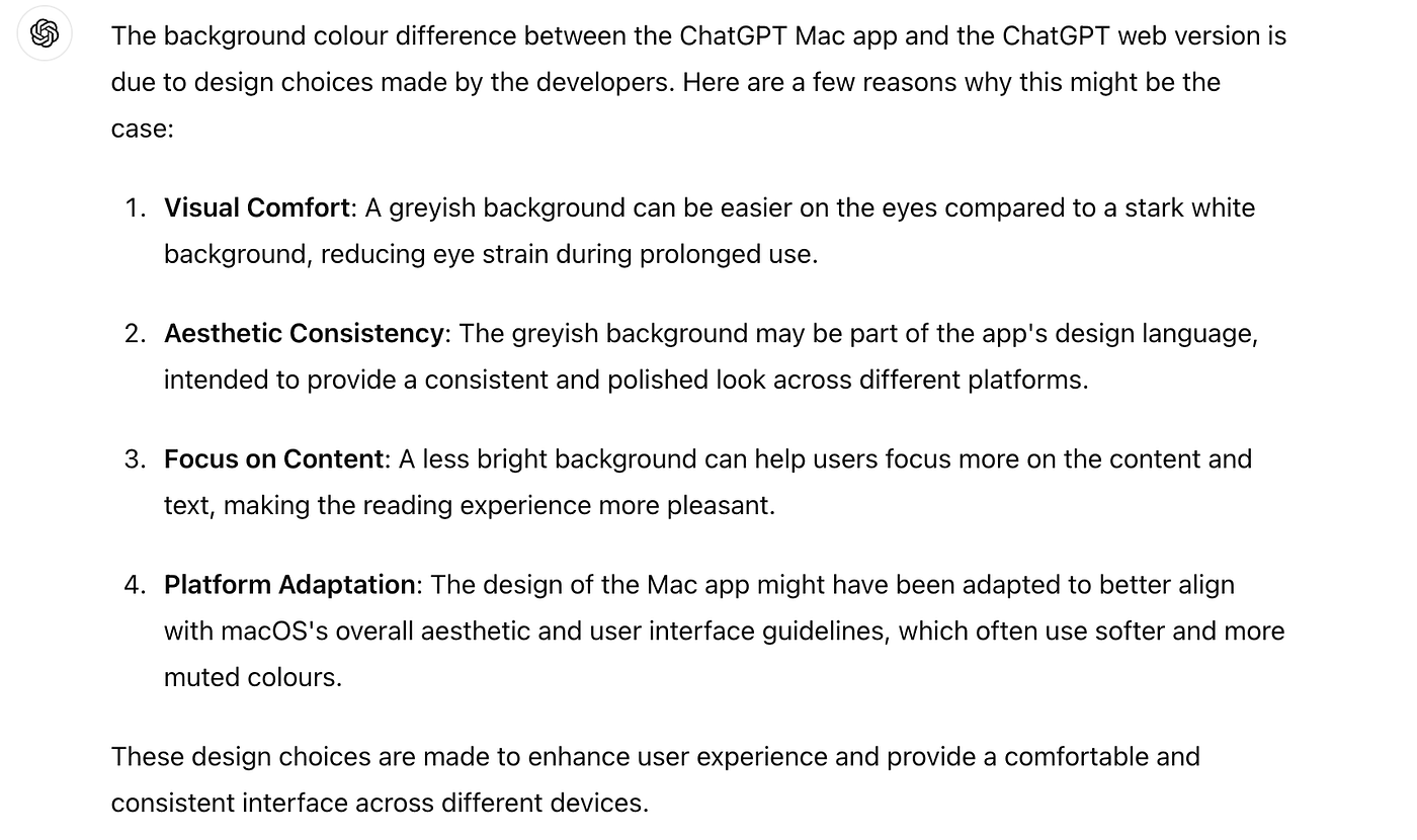 Image credit: Screenshot of the ChatGPT web version by the Author
