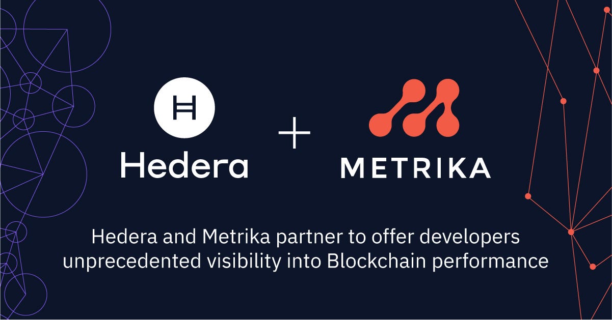 Metrika Now Offers Developers Unprecedented Visibility into Hedera Network  Activity and Performance | by Metrika | Medium