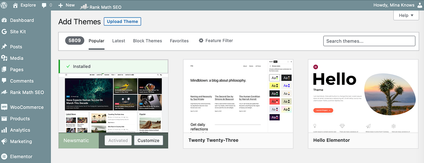 image of jtml8ter theme page