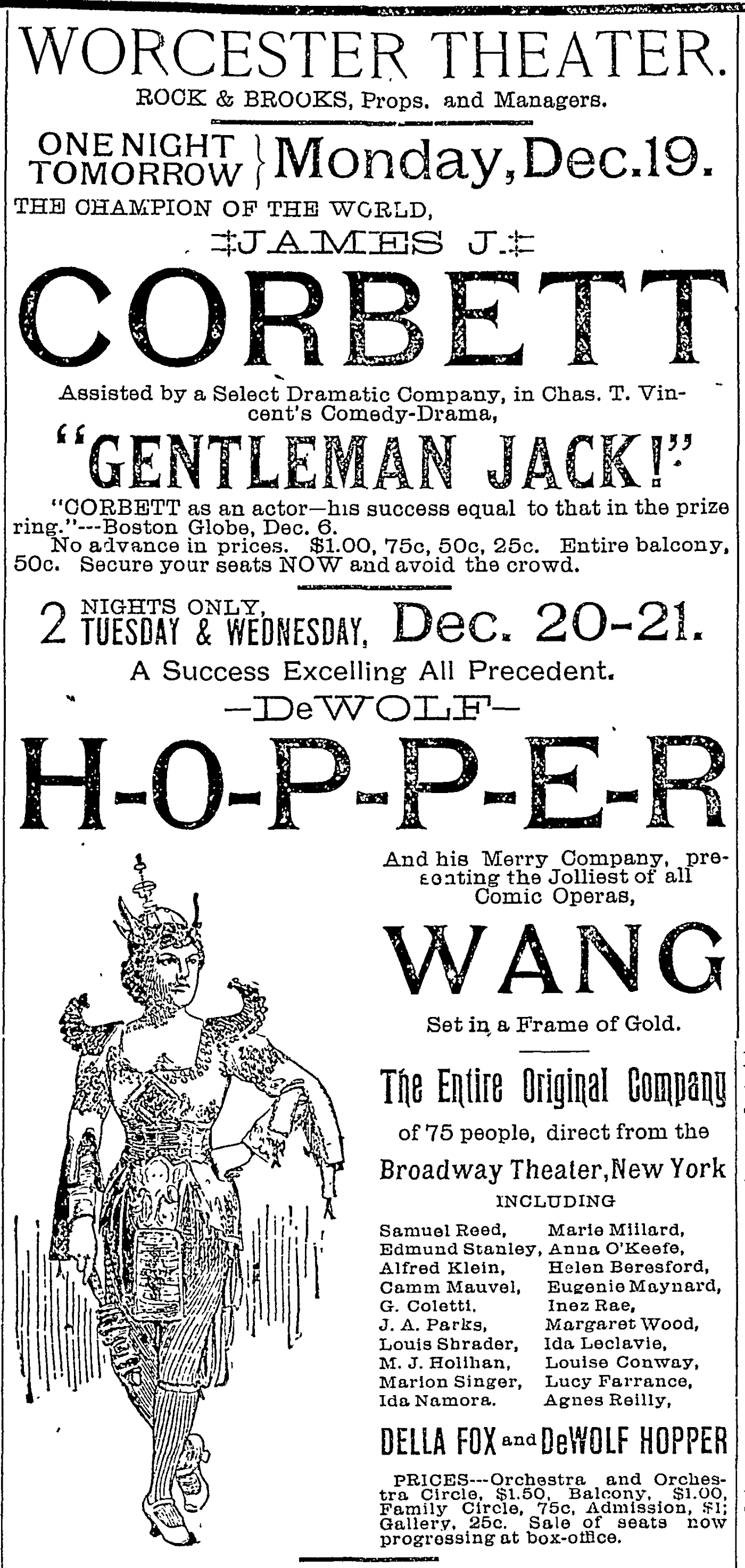 Hopper Meets Thayer in Worcester, 1892
