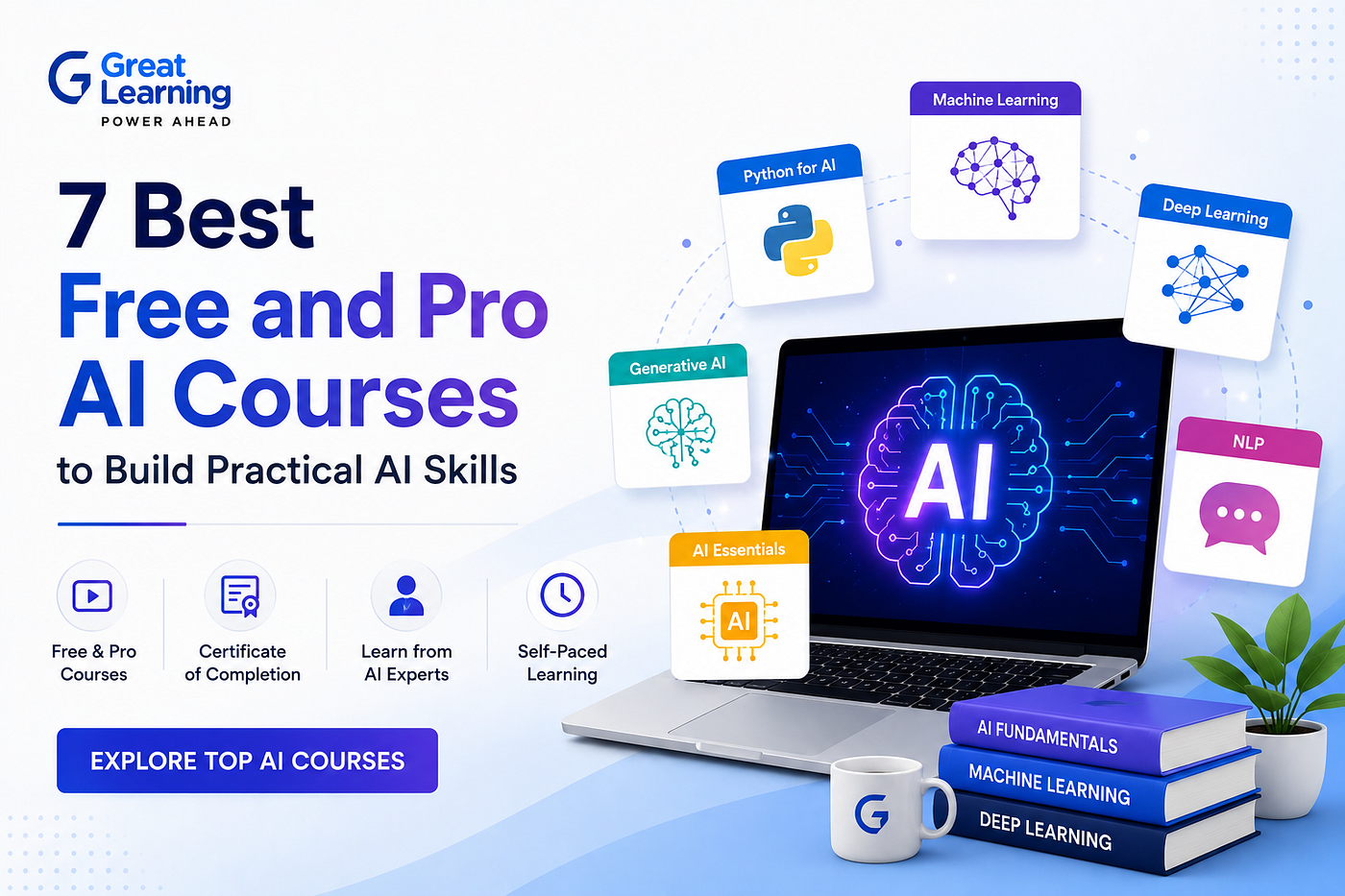 7 Best Free and Pro AI Courses to Build Practical AI Skills