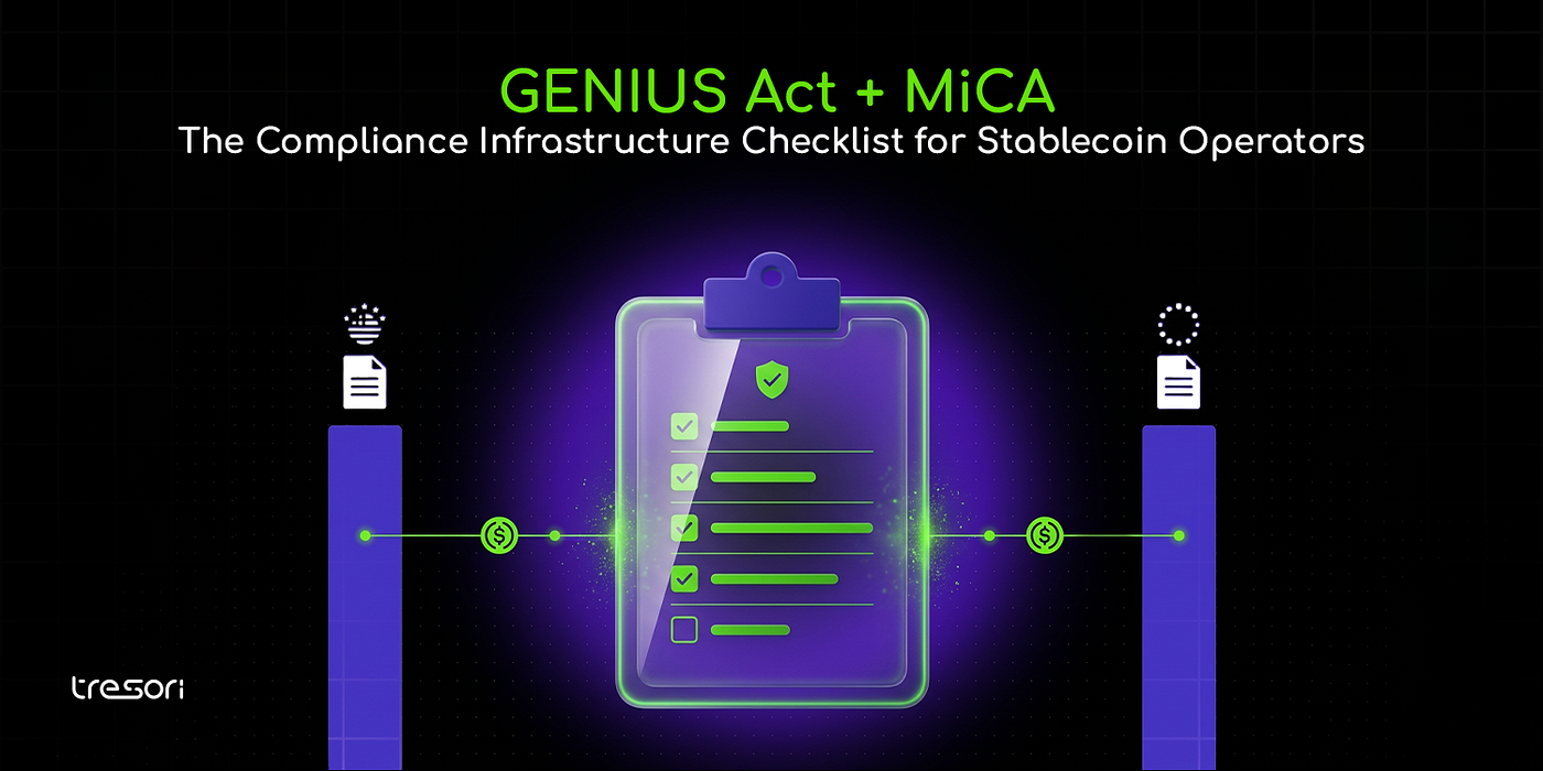GENIUS Act + MiCA: The Compliance Infrastructure Checklist for Stablecoin Operators