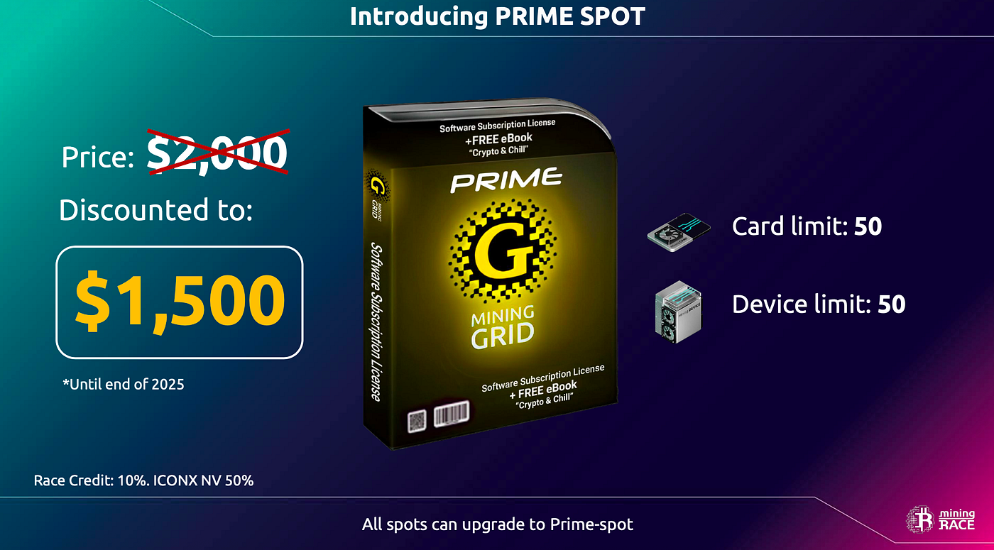 Introducing PRIME SPOT — Mining RACE