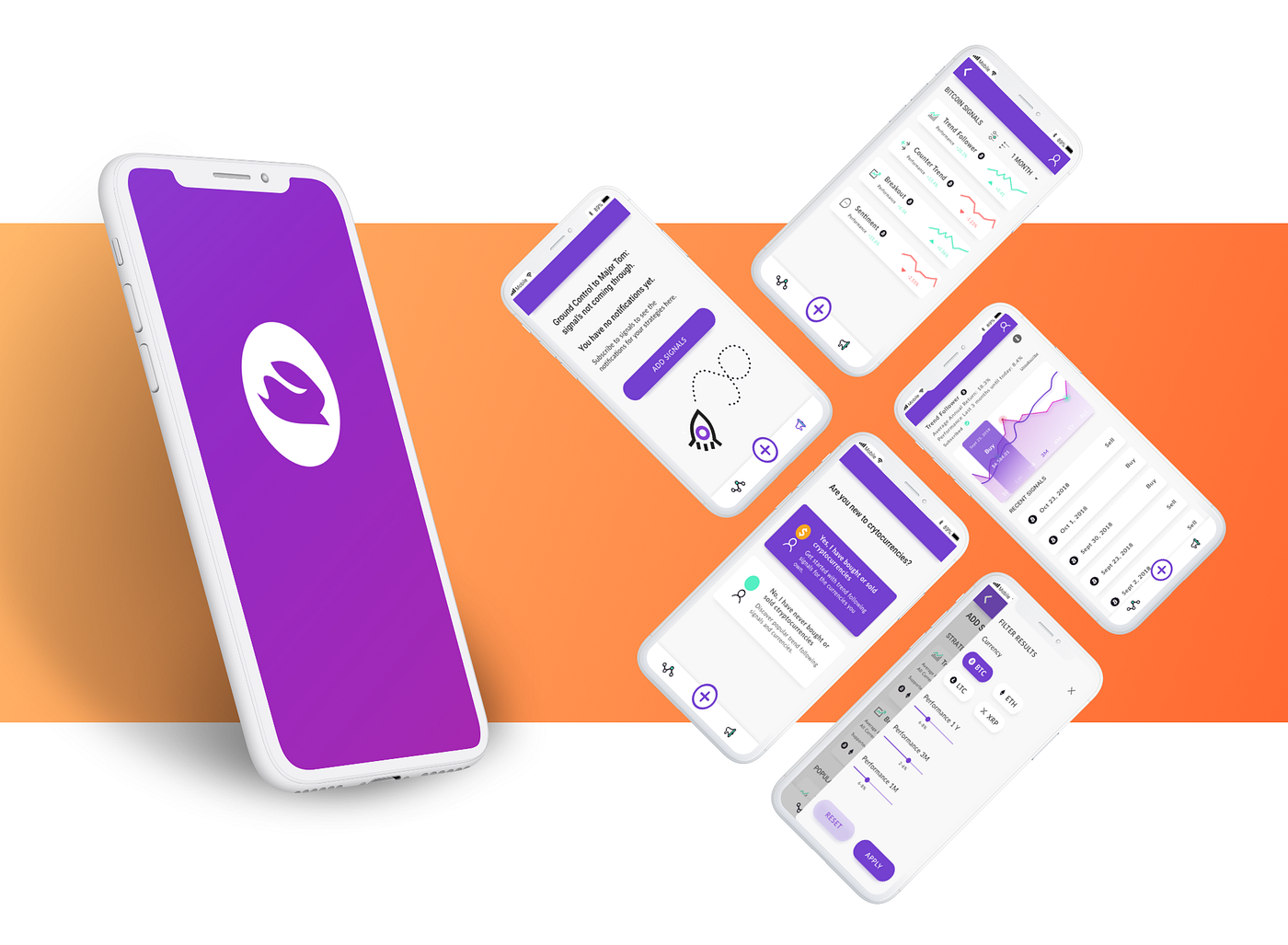 Coin Follower — A Cryptocurrency Signal App | by Emily Ingebricson | UX  Planet
