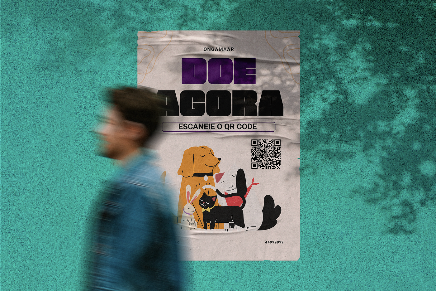 Cartaz feito para campanha.