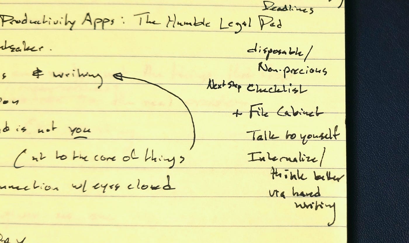 How To Use A Legal Pad To Stay Organized 