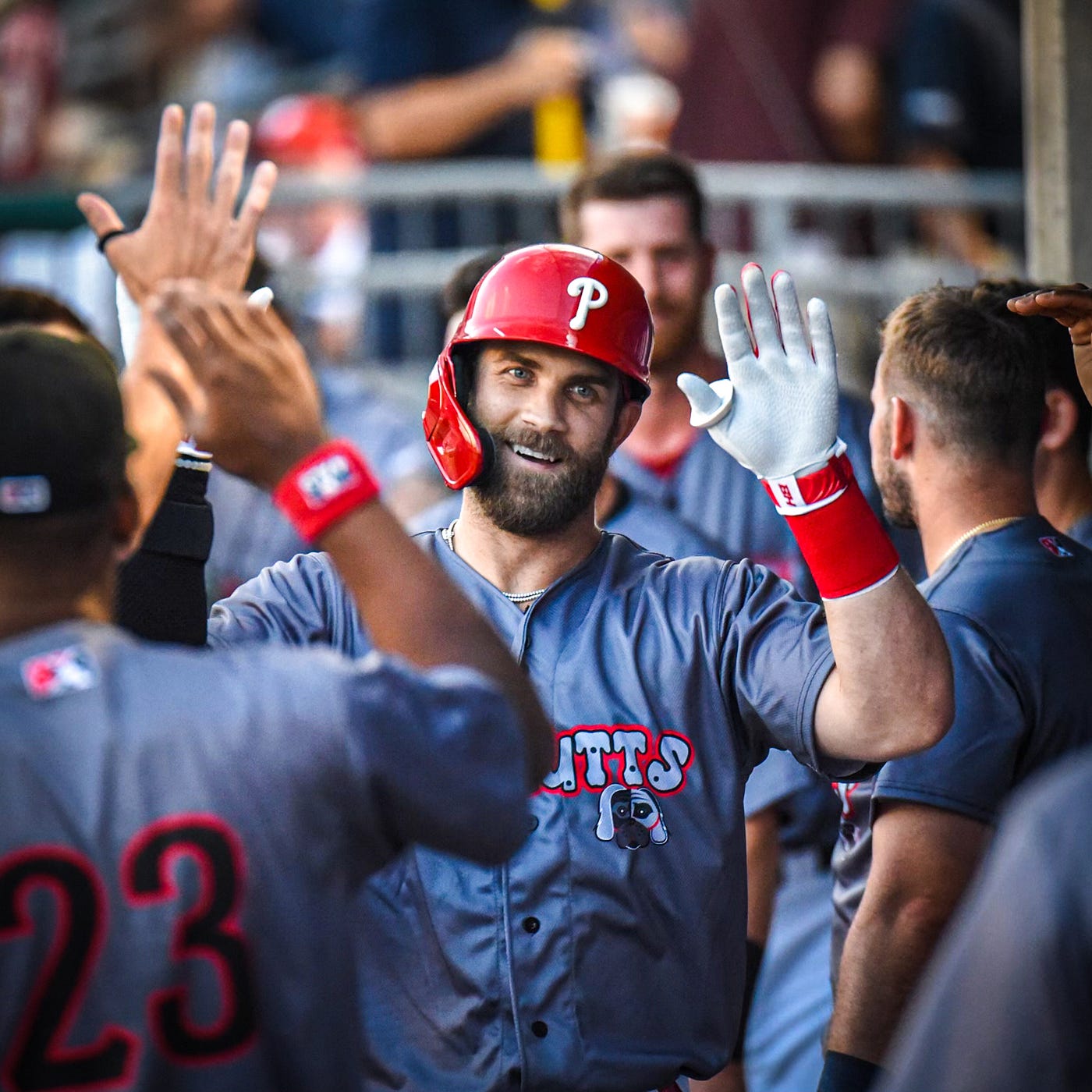 Photos from Phillies' Bryce Harper rehab assignment with Iron Pigs