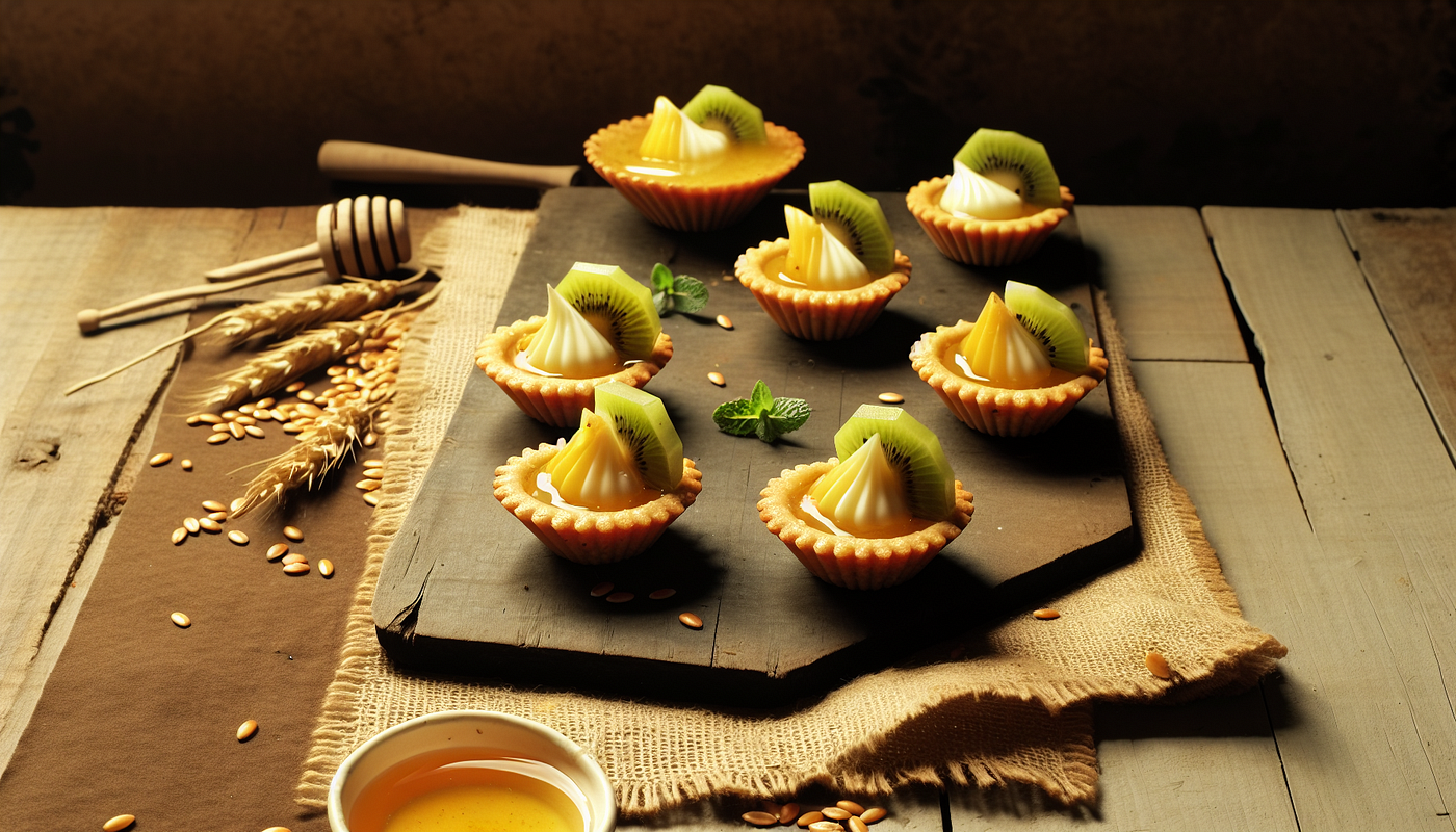 Bajra Tartlets with Fruit Custard: A Rustic Indian Grain Meets Elegant Dessert Charm