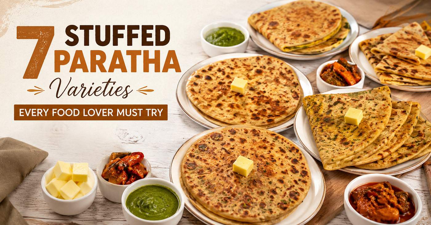 7 Delicious Stuffed Parathas to Try for a True Taste of Indian Comfort Food