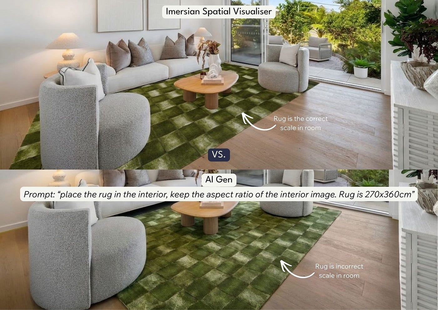 Imersian Spatial Visualiser Vs. AI Gen Imagery