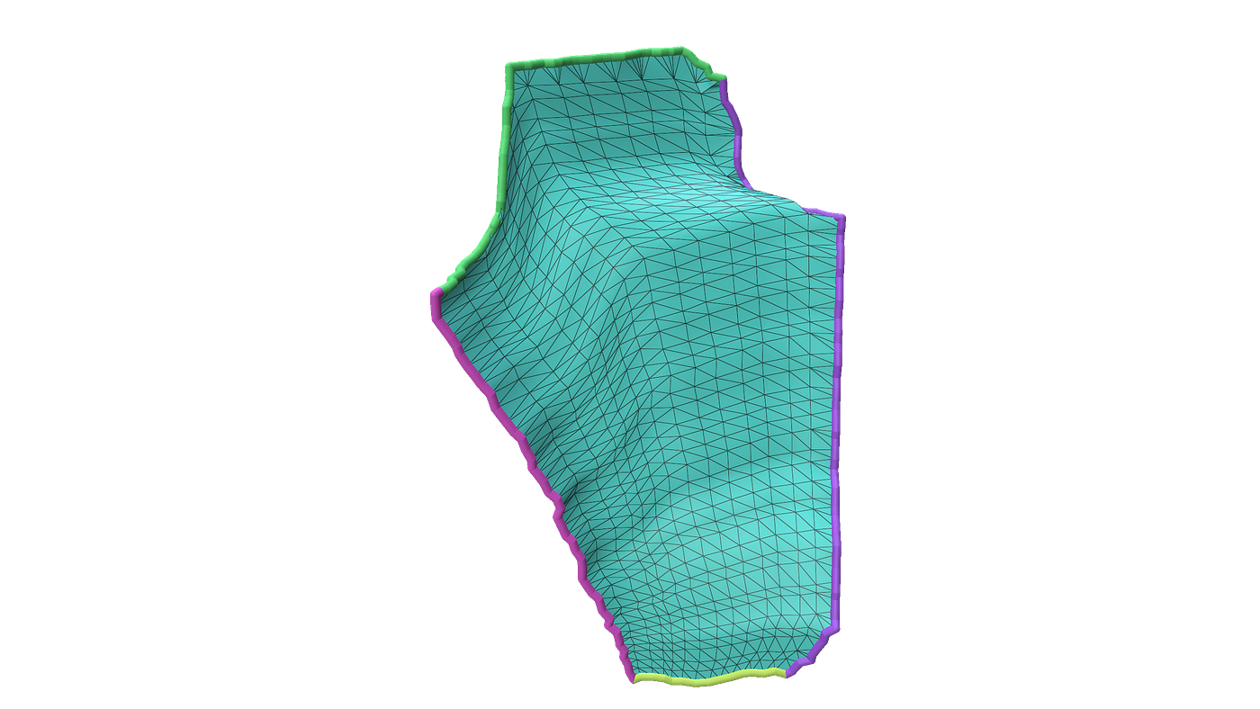Geodesics, Farthest Point Sampling and Coons Patch