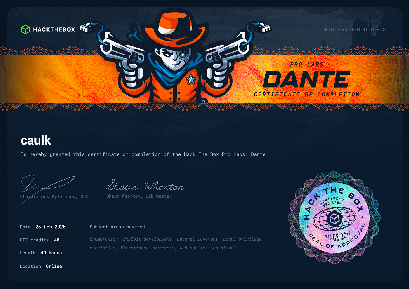 My Journey in DANTE HTB Pro Lab