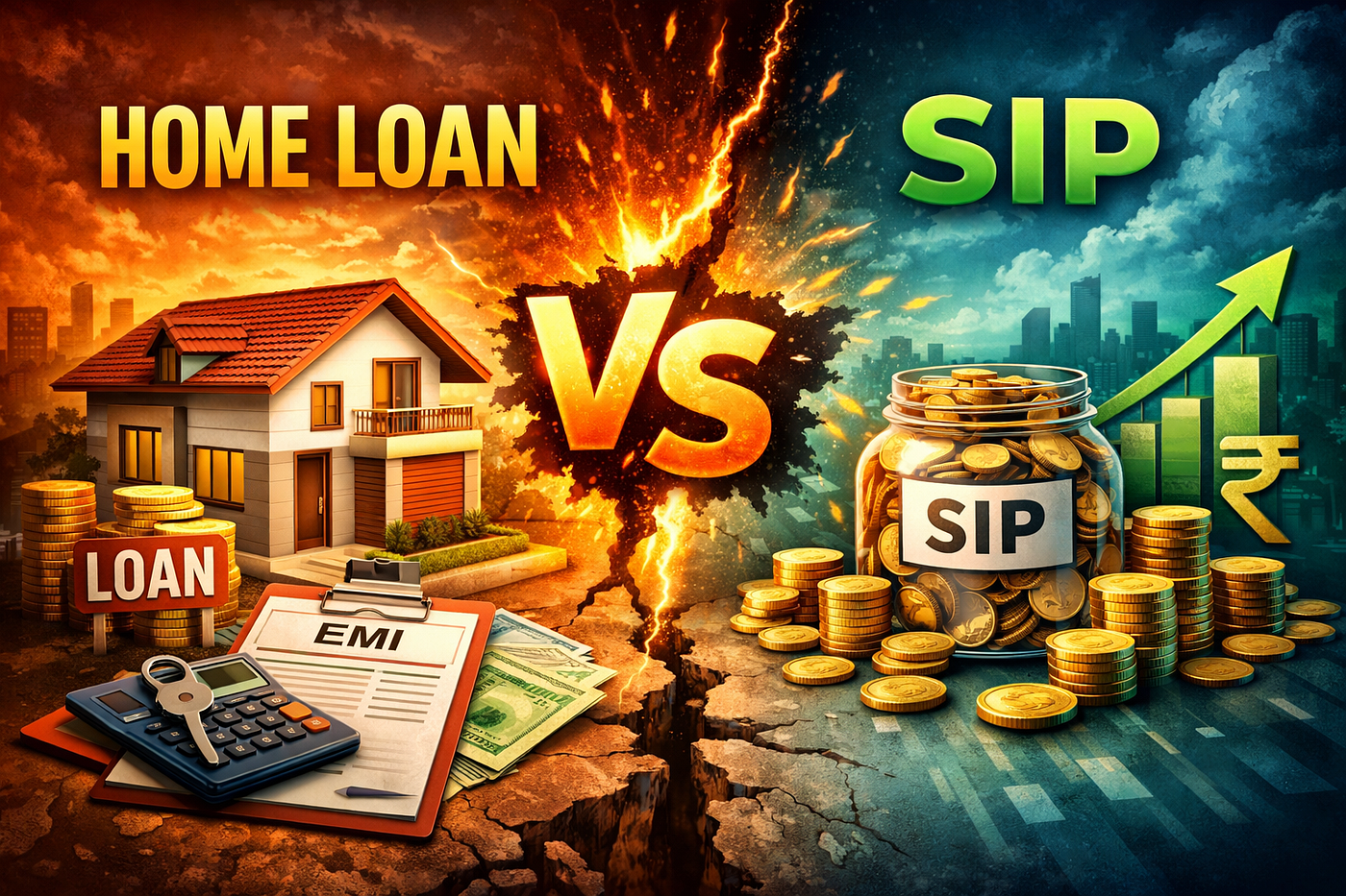 Home Loan vs SIP 2026 : इथेच 90% लोकांचं नुकसान होतं! सावध रहा!