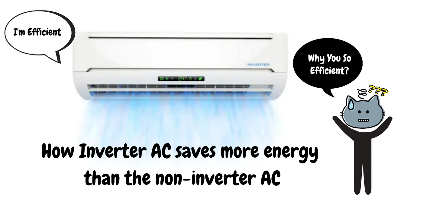 How does Inverter AC save more energy than the non-inverter AC | by shiva  rama krishna pabba | Medium