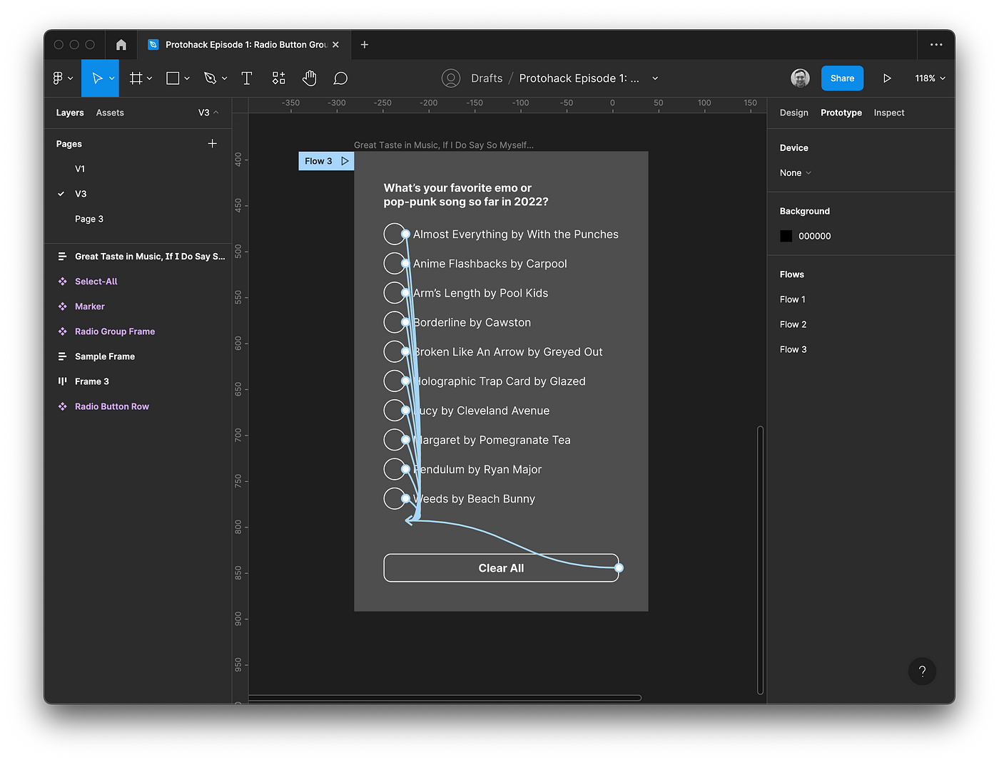 Advanced Figma Protohacking. Episode 1: Radio Button Groups | by Nelson  Taruc | Medium