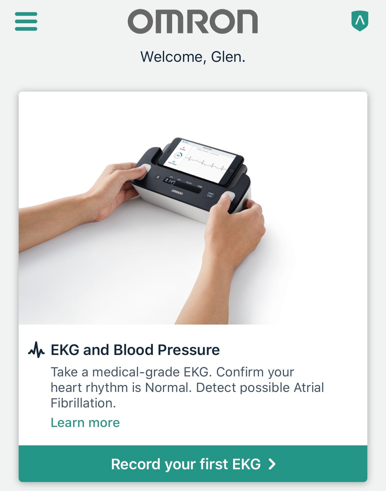 Omron Complete Blood Pressure and EKG Monitor