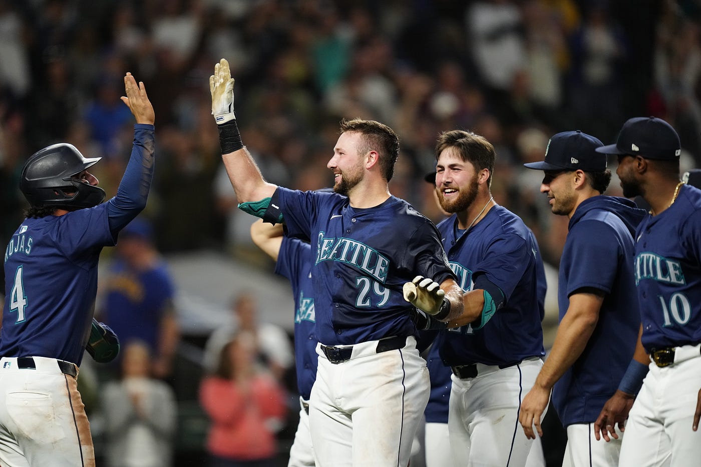 5 Wild Stats From Monday’s Win. The Mariners overcame a 4–0 deficit to… | by Mariners PR | Jun, 2024 | From the Corner of Edgar & Dave