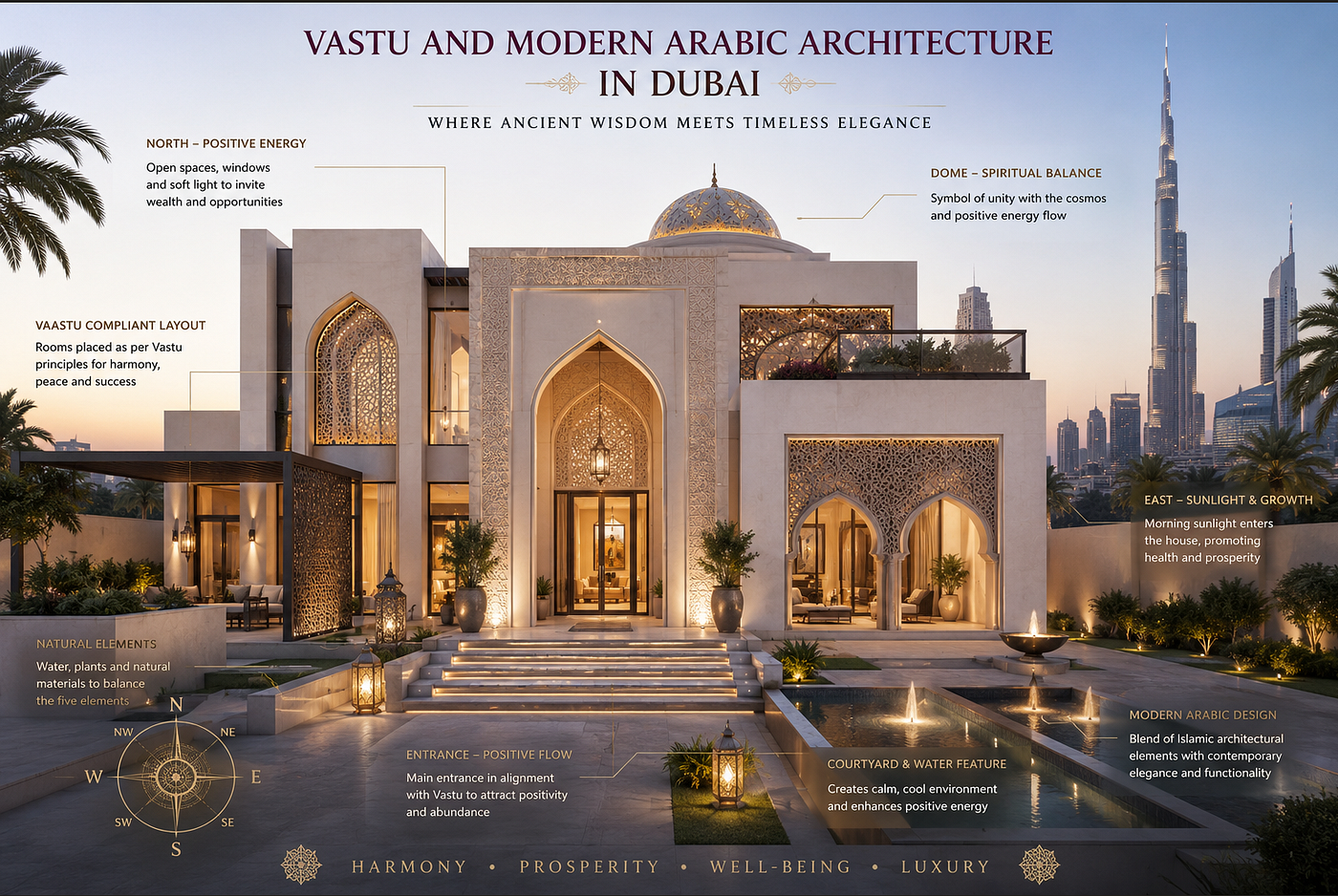 Vastu and Modern Arabic Architecture 🕌✨