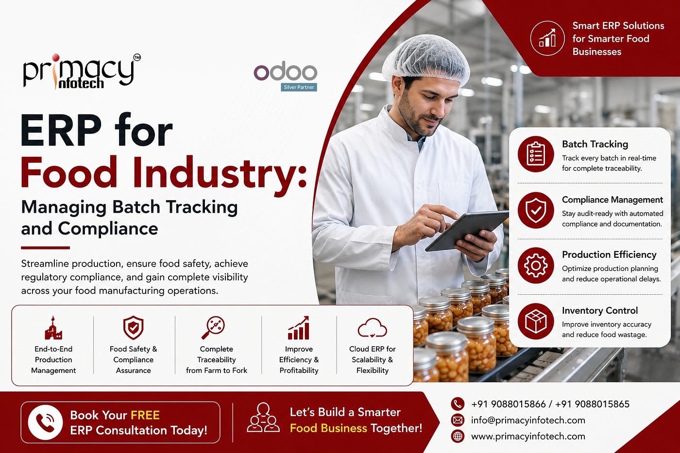 ERP for Food Industry: Managing Batch Tracking and Compliance Efficiently