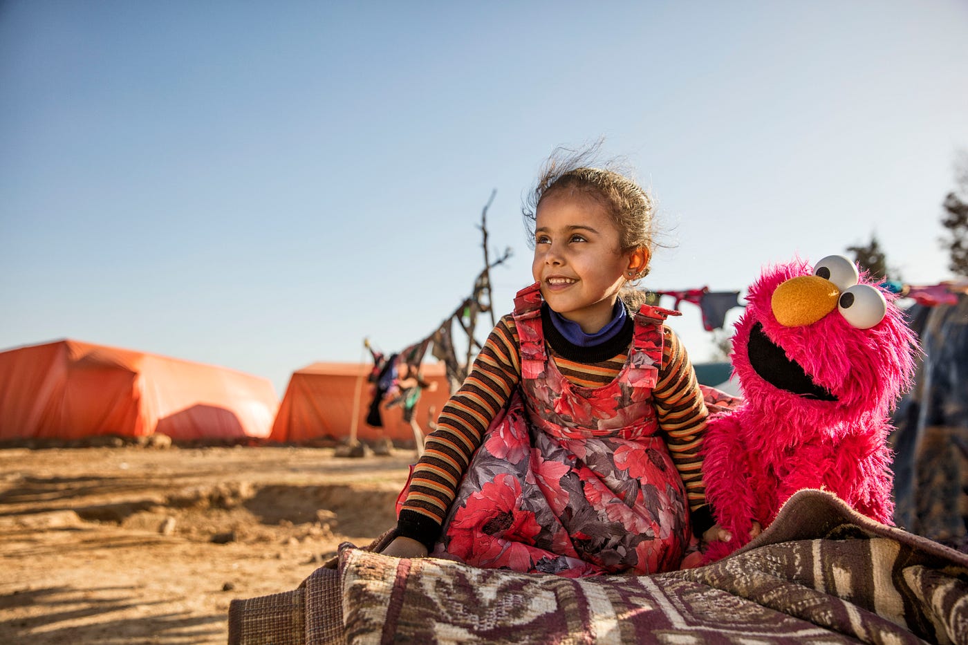 For young refugees, no education means no future. So Elmo is going overseas  to help. | by Sherrie Westin | Medium