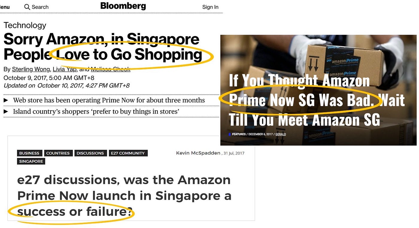 Amazonはなぜシンガポールでうまくいかないのか. 世界一のe
