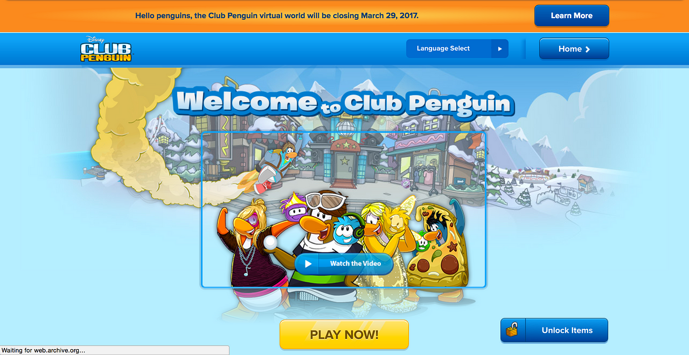 The Web Evolution of Club Penguin, by Diana Durr, Communication & New  Media