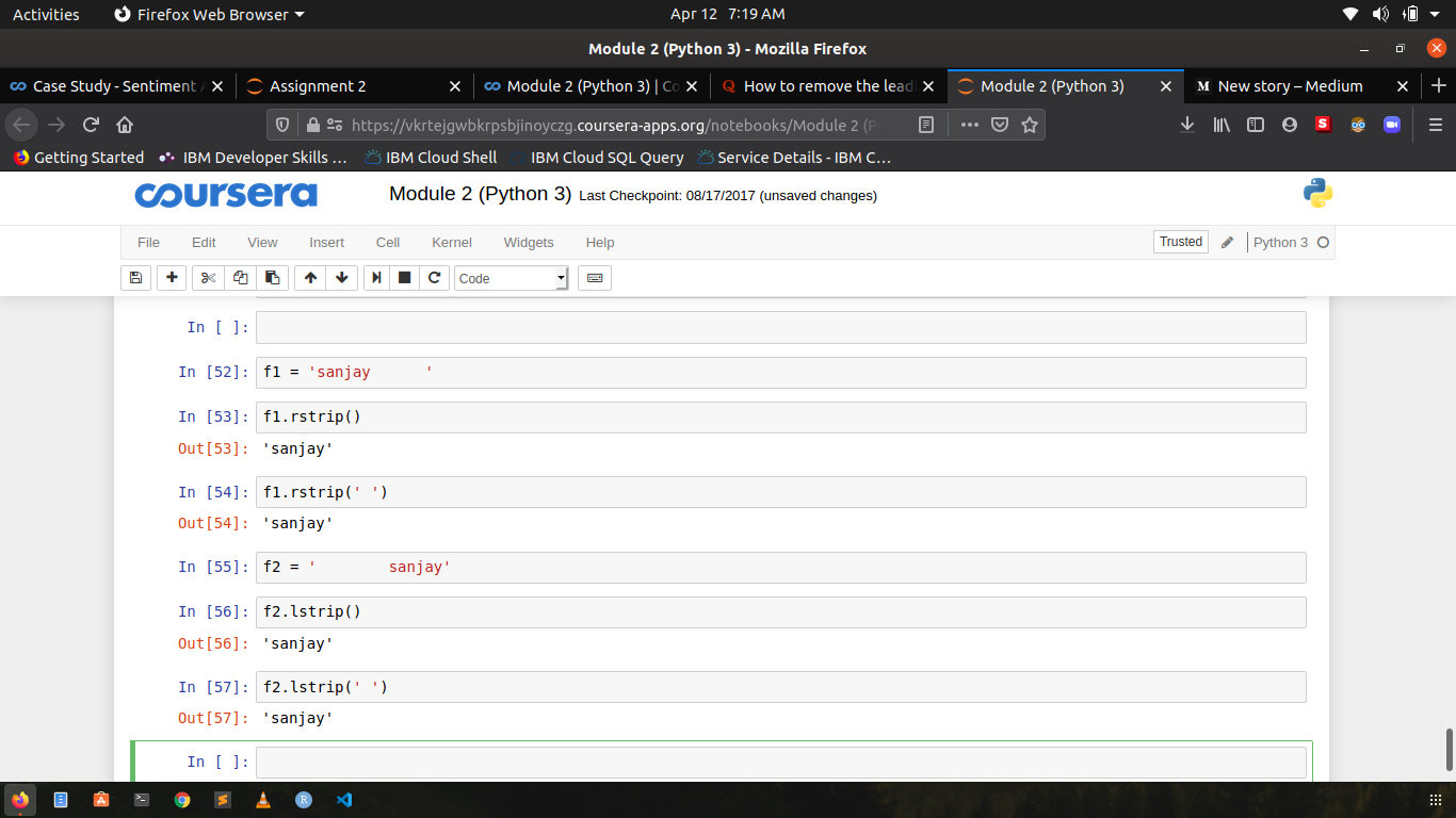 How to remove the leading white space in a string in Python? | by Sanjay  Sheel | Medium