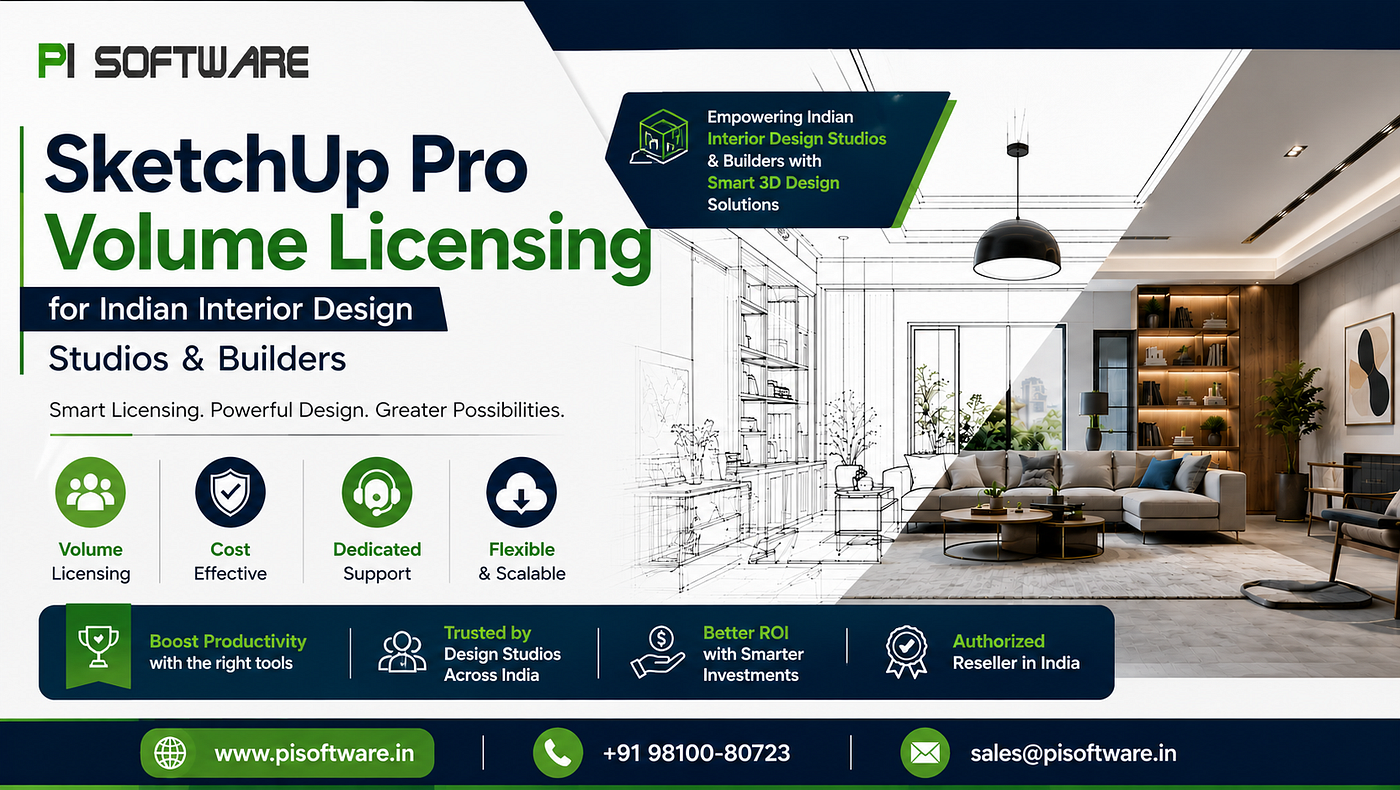 SketchUp Pro Volume Licensing for Indian Interior Design Studios & Builders