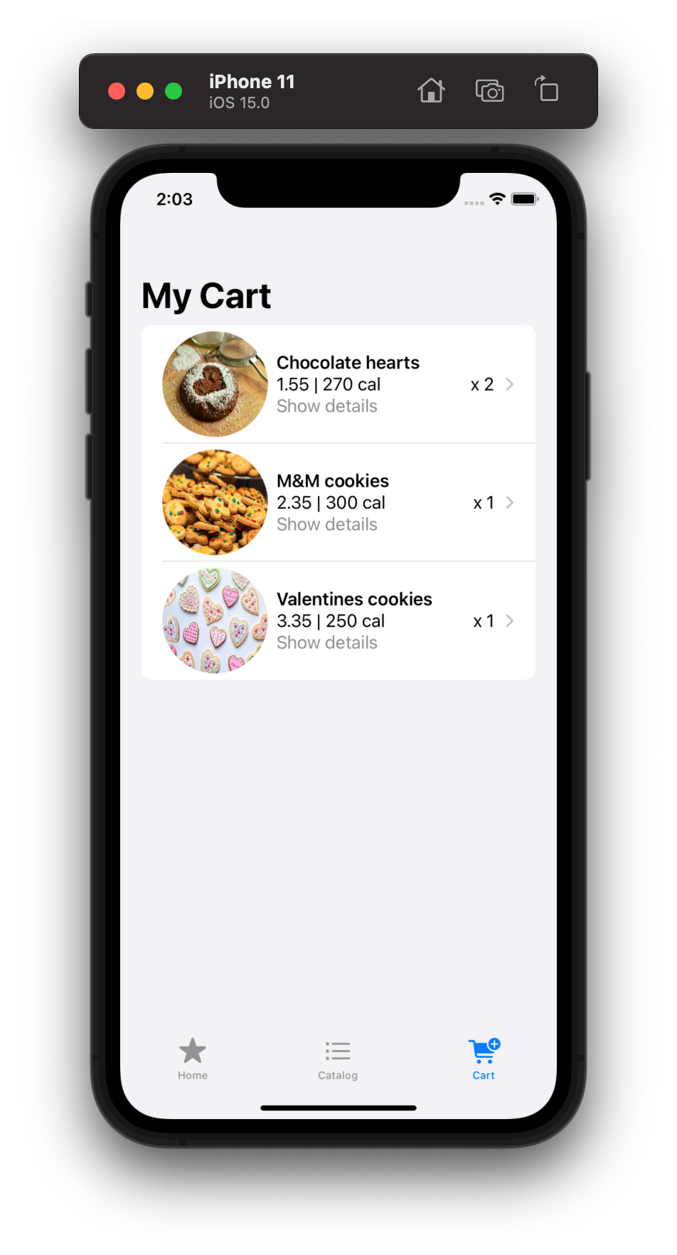 Cart Functionality for Cookies App with SwiftUI, by Elena R.