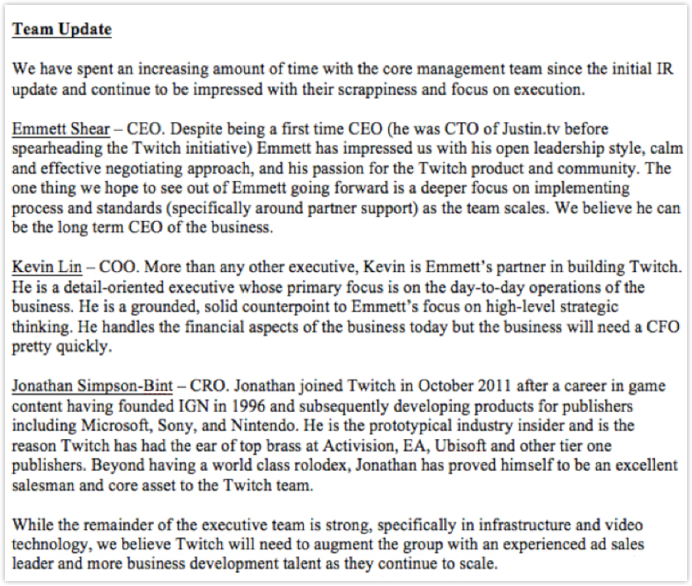 A Look At The Internal Memos Of Twitch And Periscope | by Ethan Kurzweil | Bessemer  Venture Partners | Medium