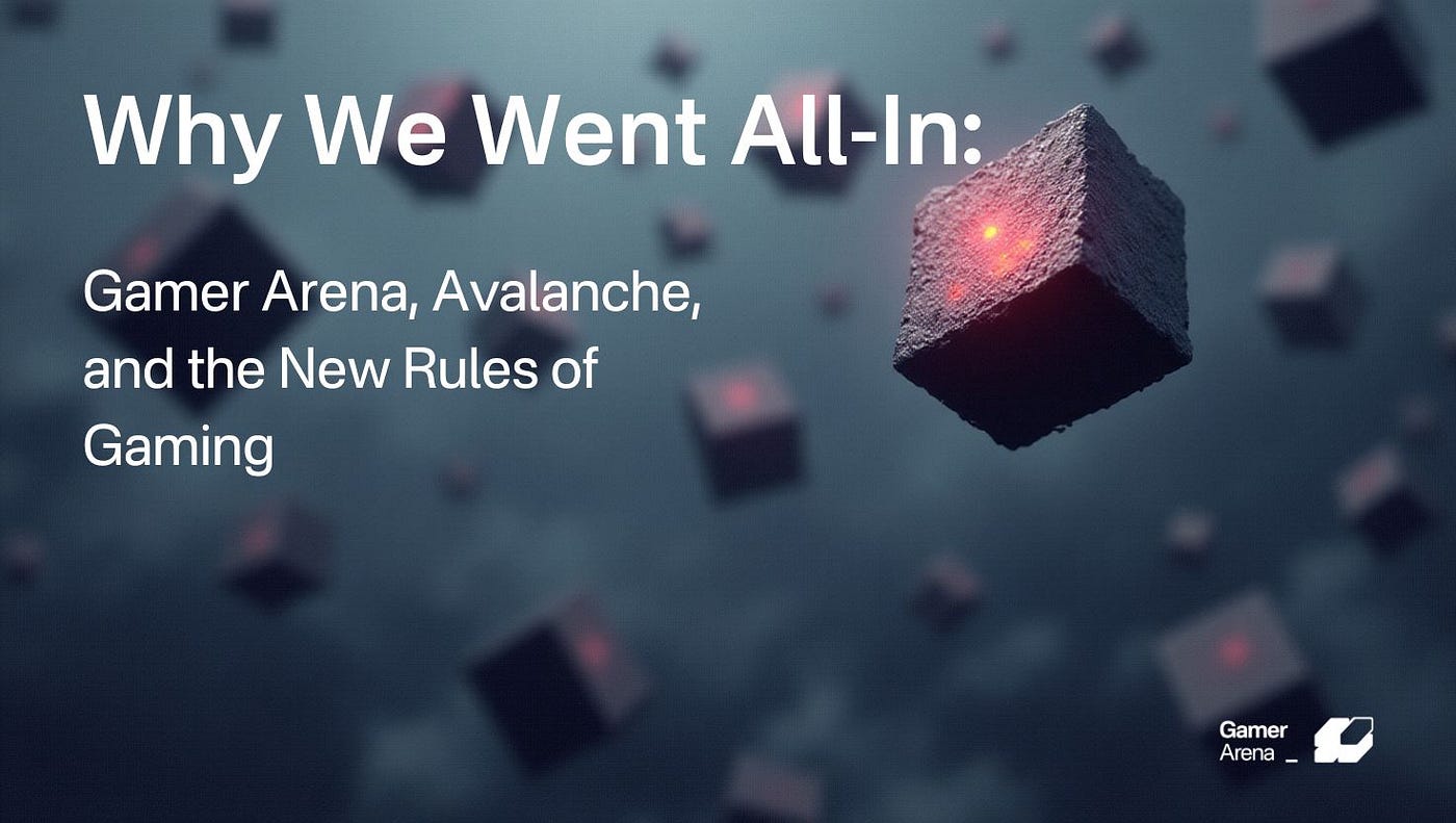 Why We Went All-In: Gamer Arena, Avalanche, and the New Rules of Gaming