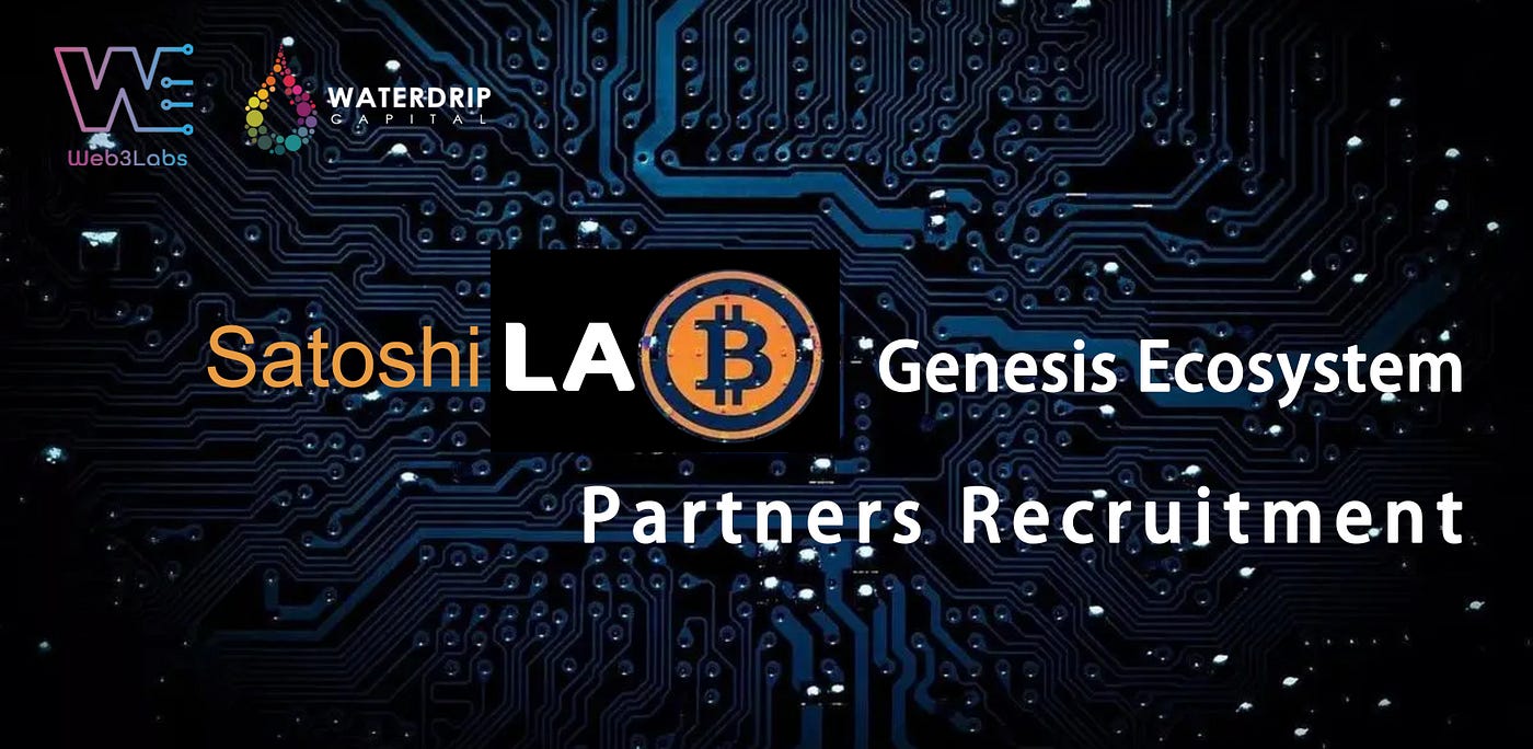 Recruitment of “Satoshi Lab” Genesis Ecosystem Partners: Co-creating a New  Era for the Bitcoin Ecosystem | by Waterdrip Capital | Medium