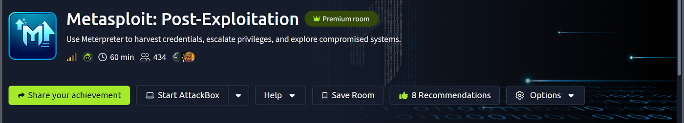 Metasploit: Post-Exploitation | TryHackMe