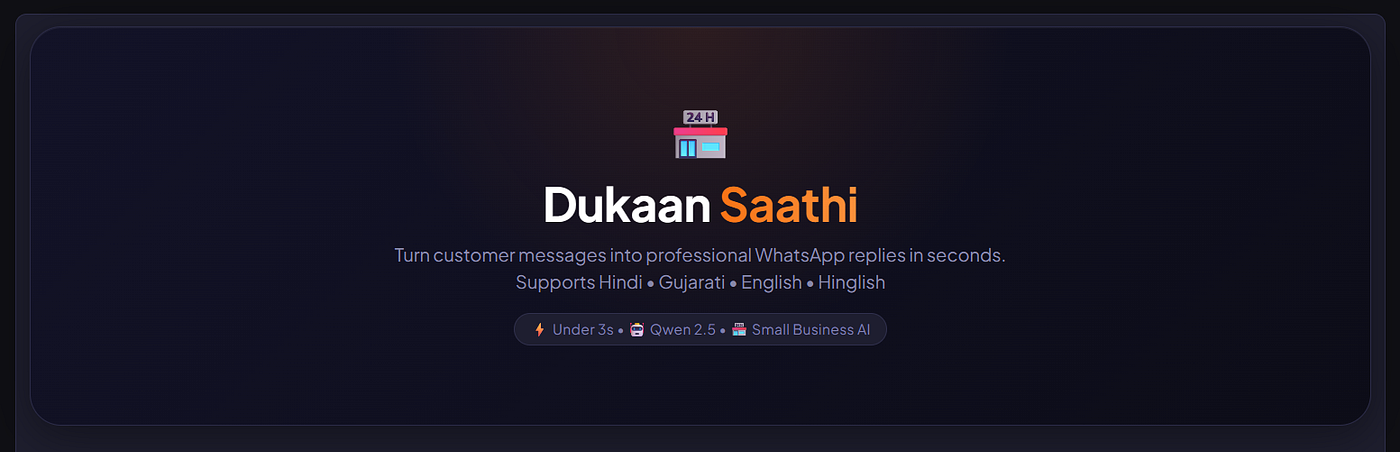 Dukaan Saathi: Building an AI Assistant for Small Shop Owners