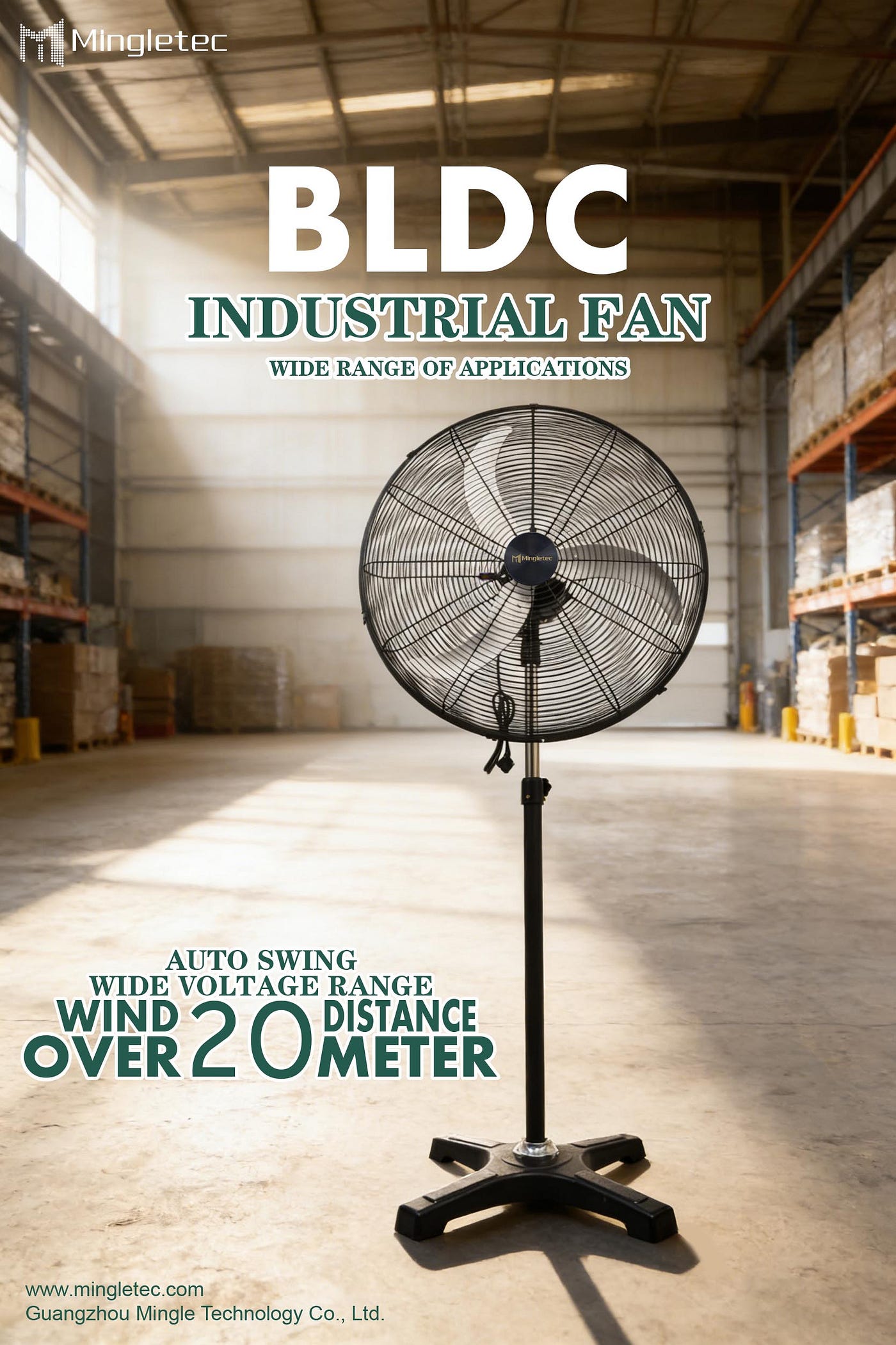 🔥🔥Mingletec BLDC Large Air Volume Industrial Fan🔥🔥