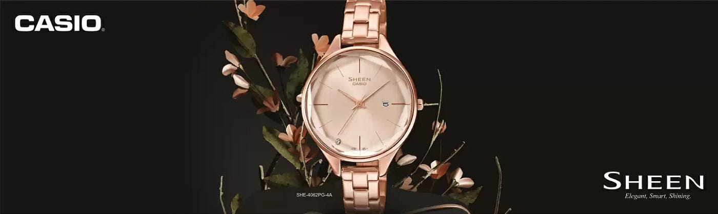 Grace and Glamour: Discovering Casio Sheen Ladies Watches | by Amrish Tyagi  | Medium