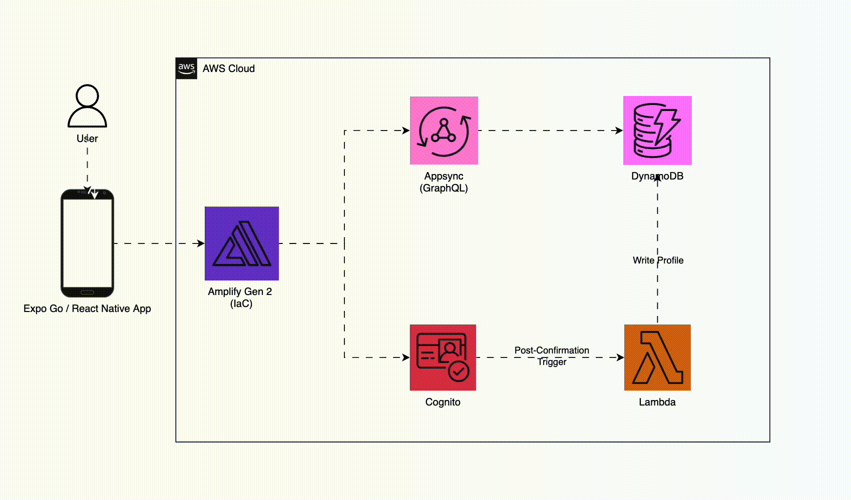 Weekend MVP: Expo Go + AWS Amplify Gen 2 for Startups | by Matthew Enarle |  Towards AWS