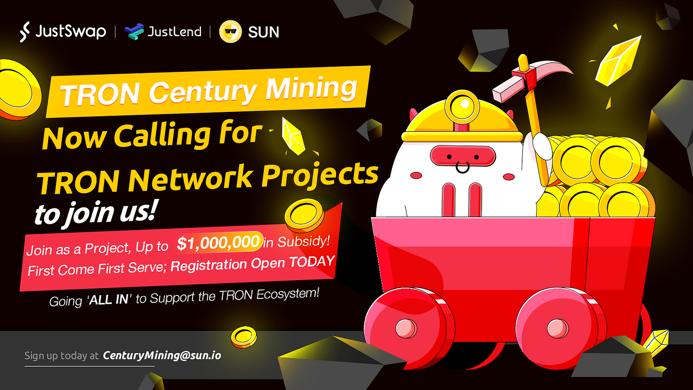 TRON “5 Token” Century Mining: Tender Specifications | by TRON DAO | Medium