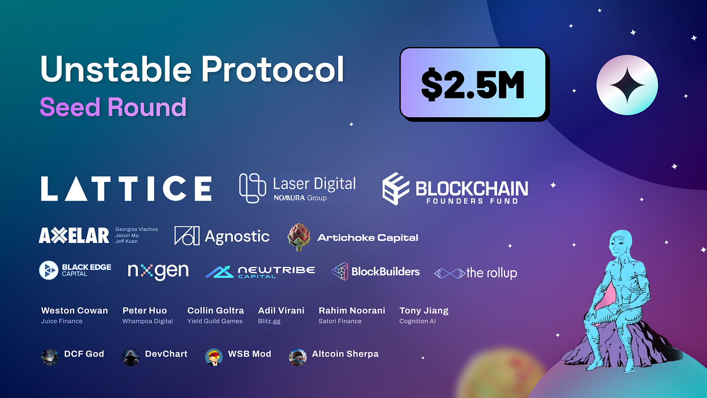 DeFi Protocol Unstable Raises $2.5M to Drive LRTfi Sector Forward | by  Unstable Protocol Labs | Unstable Protocol | Medium