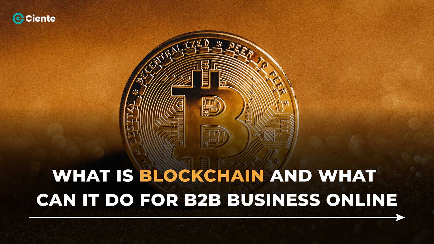 What is blockchain and what can it do for B2B business online | by Team  Ciente | Medium