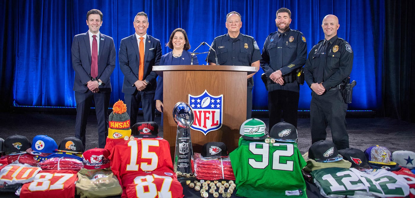 Combatting Counterfeit 'NFL Merchandise' for Super Bowl | by Countercheck -  Anti Counterfeiting Technology | Medium