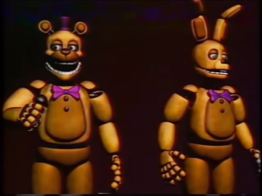 GOLDEN ANIMATRONICS!! Those Weeks At Fredbear's Family Diner 